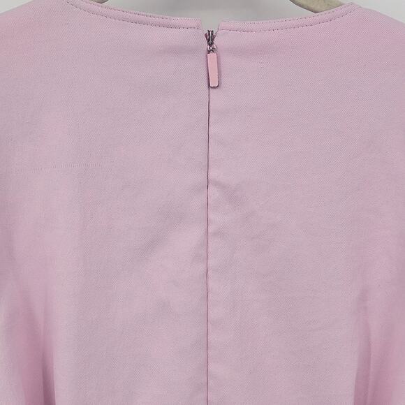 TIBI Lace-Up Crepe Midi Dress Purple Lilac‎ Size 8 - Picture 13 of 16